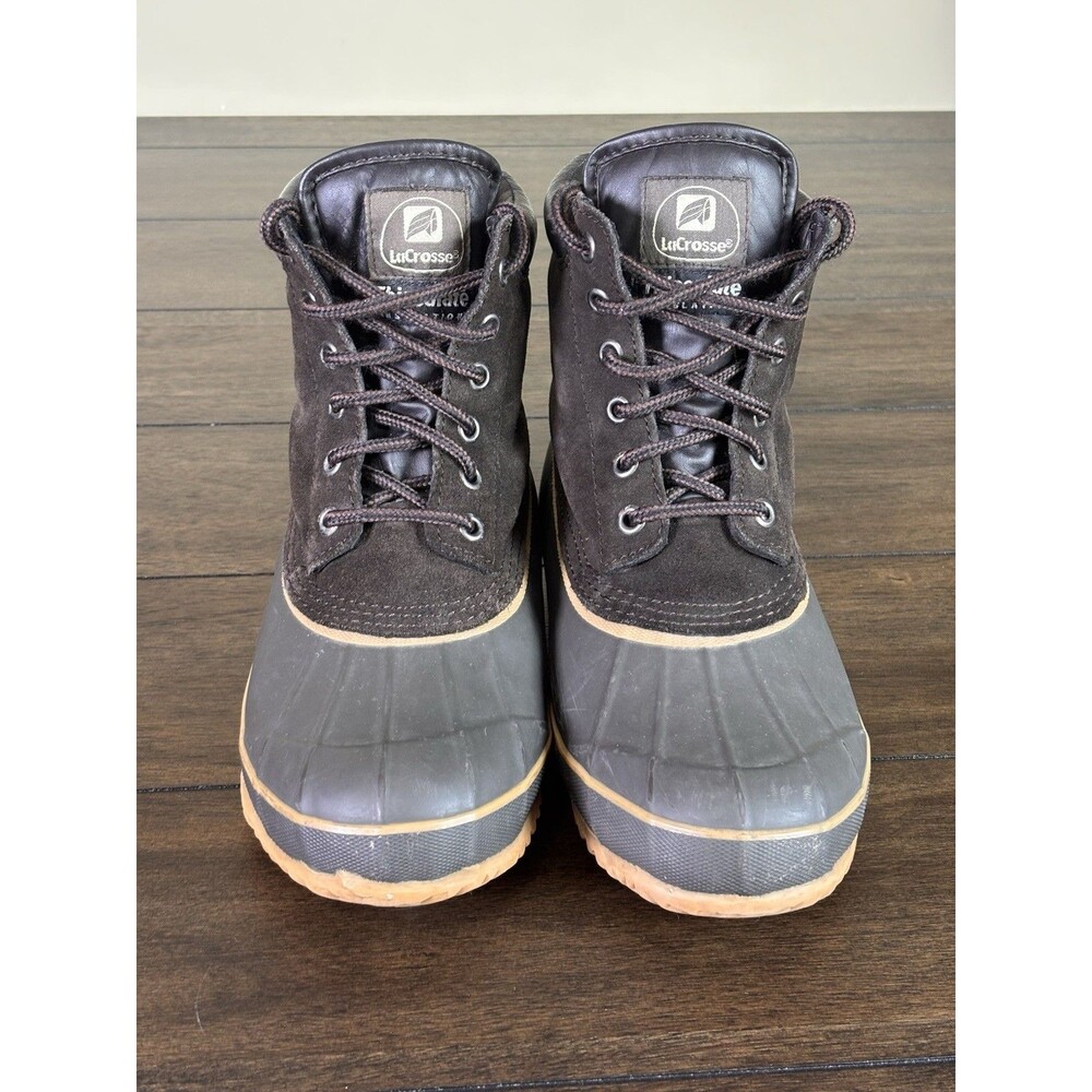 LaCrosse Men's Duck Suede Thinsulate Winter Outdoor Snow Ankle Lace Boots Size 8 - Picture 2 of 6
